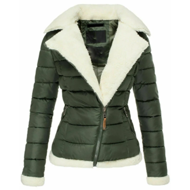 

Winter Women Fashion Casual S-XL Cotton Clothes Solid Color Jacket Slim Plus Size Women's Coats Abrigos Mujer Invierno 2020