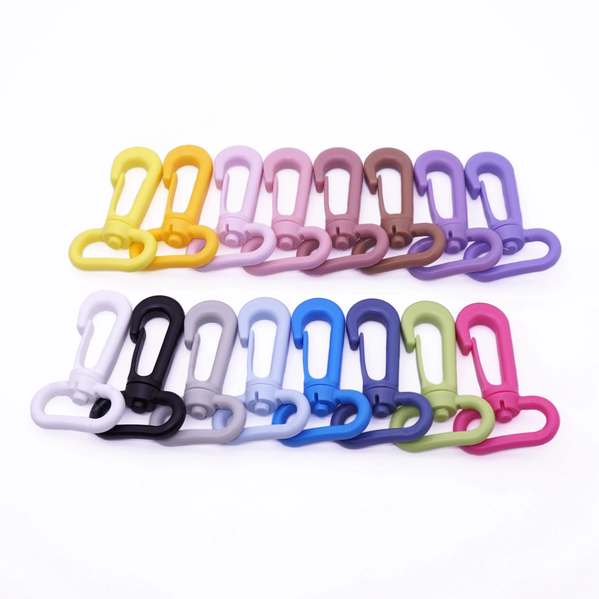 Sutoyuen 500pcs 25mm Plastic Snap Hooks Rotary Swivel Baby Backpack Belt Straps Buckles Bottle Cover Webbing Strap Clasp