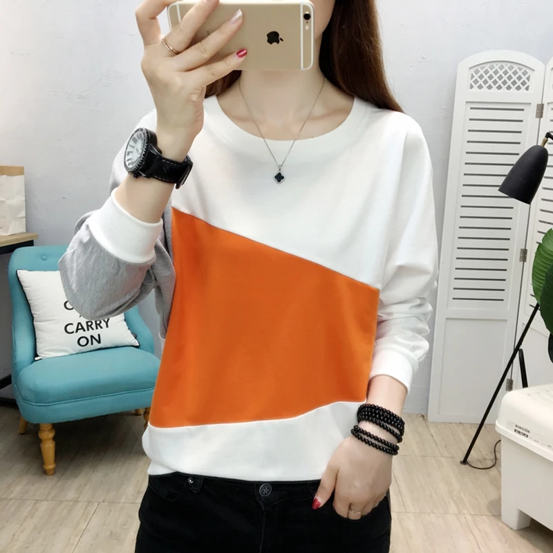 

BOBOKATEER Autumn Sweatshirt Women Clothes Polerones Mujer Long Sleeve Female Clothing O-Neck Haut Femme New Style Felpe Donna