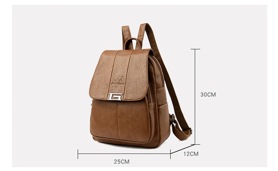 High Quality Leather Backpack Woman New Arrival Fashion Female Backpack String Bags Large Capacity School Bag Mochila Feminina