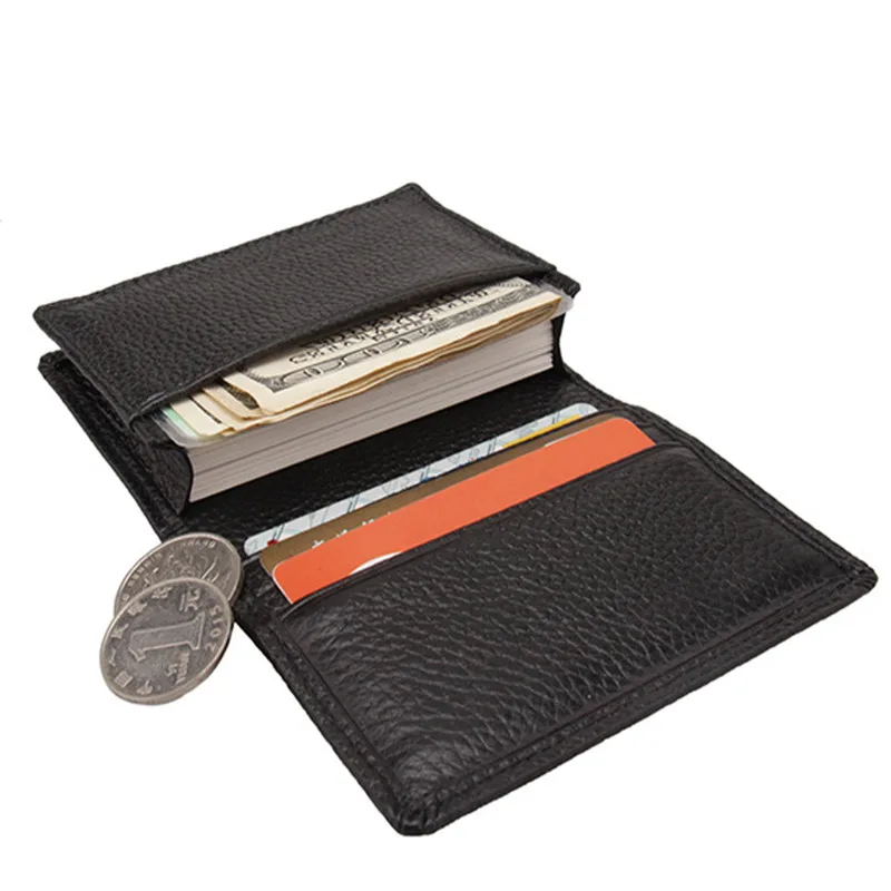 Модные деловые держатели для карт высококачественный бумажник из натуральной