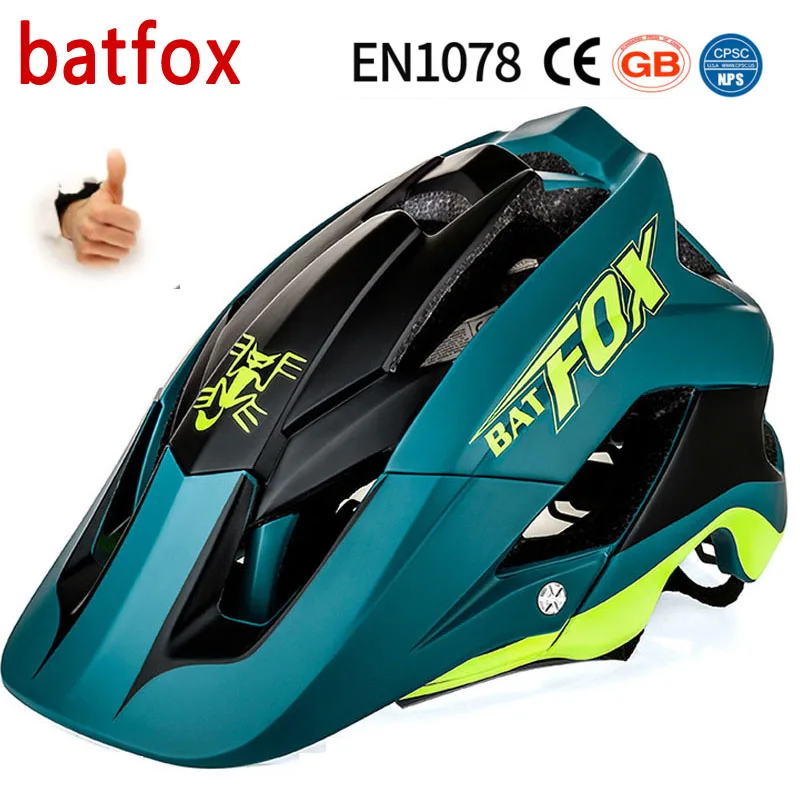 Batfox-Casco de moldeado para Bicicleta, ultraligero, deportivo, de alta calidad, MTB, Dh,...