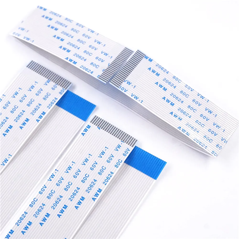 100 шт. FPC FFC Перемычка Гибкий плоский кабель 24 PIN 0 8 мм Шаг тот же Контакт Тип A Длина