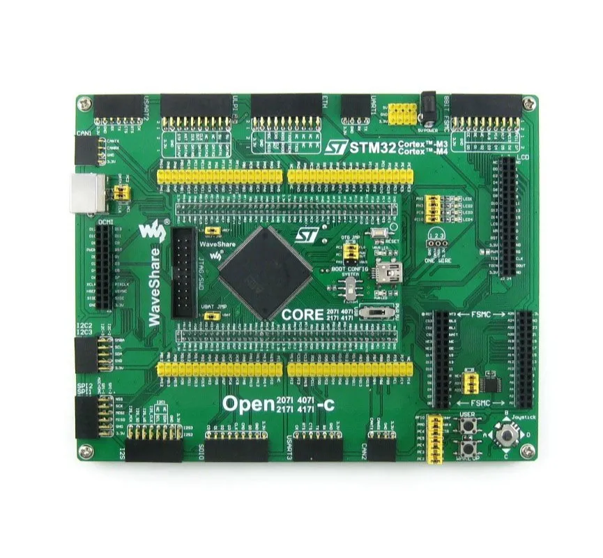 Дополнительная плата STM32 макетная STM32F407IGT6 STM32F407 + PL2303 USB UART модуль бесплатная