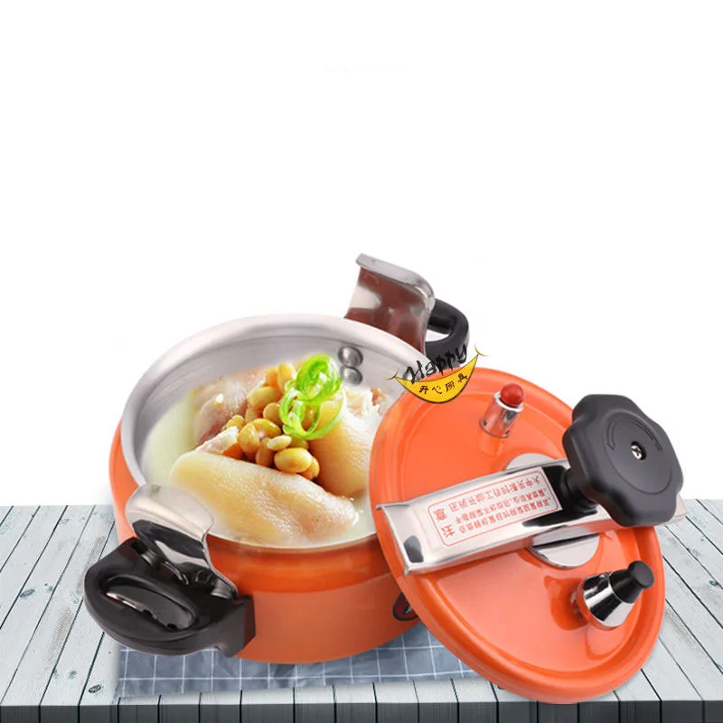 

Mini Pressure Cooker Small Pressure Cooker Household Commercial Gas Open Flame Universal 2-3 People Use Cooker Aluminium Cooking