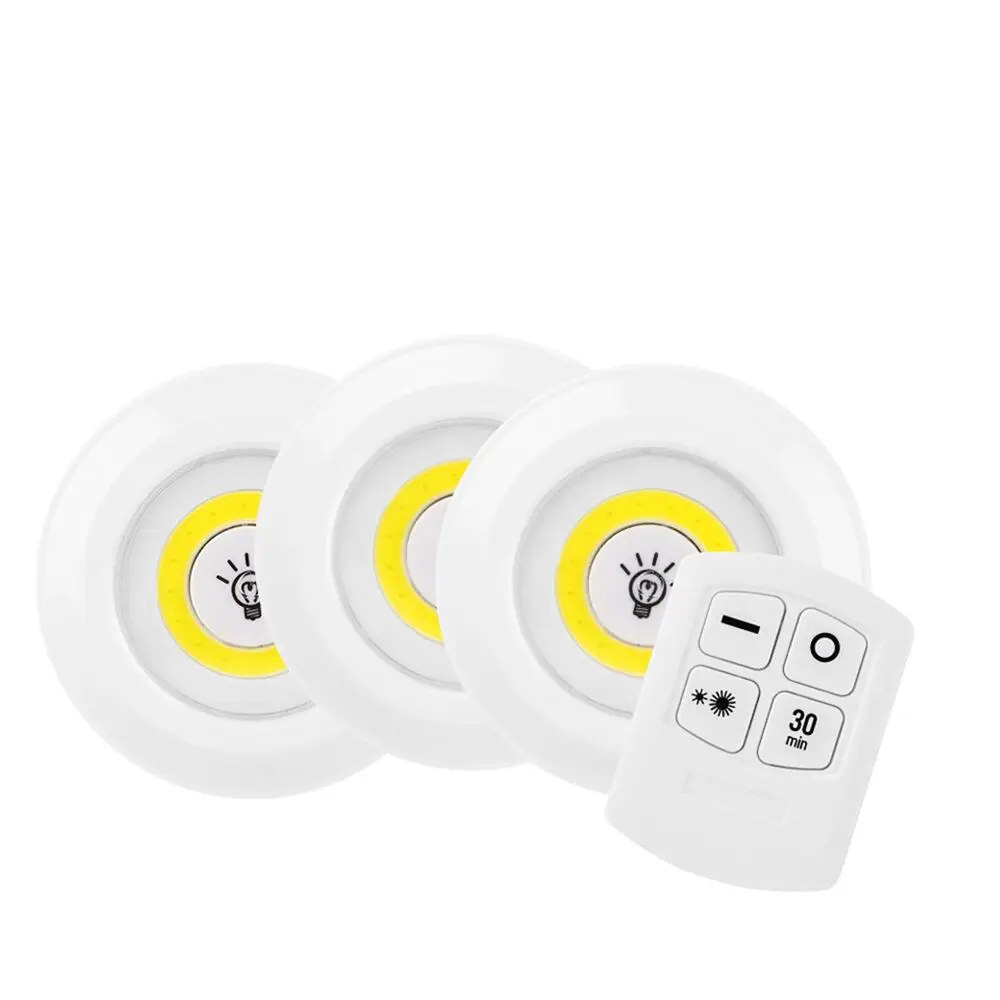 2019 New designed LED Under Cabinet Light with Remote Control Battery Operated Closets Lights for Wardrobe Bathroom lighting | Лампы и