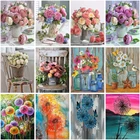 5ddiy алмазная живопись Роза Ваза Набор для вышивки крестиком Одуванчик Подсолнух полная Стразы мозаика домашнее украшение живопись