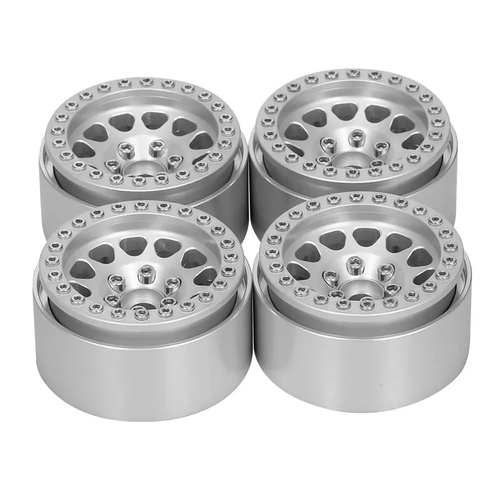 

4x Alloy 1.9" Beadlock Rims for 1:10 Axial SCX10 II 90046 D90 RC