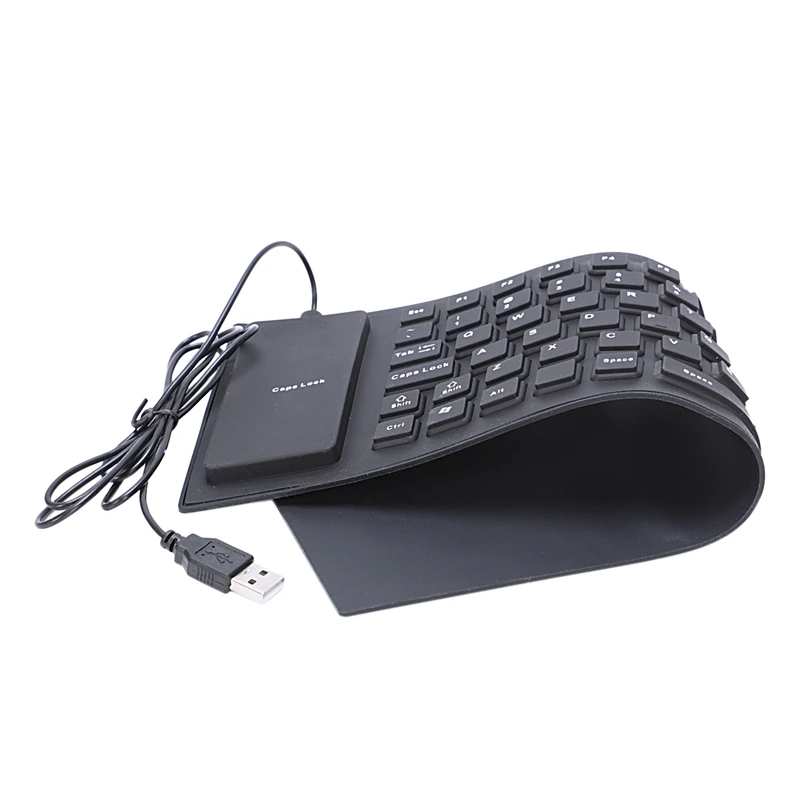 AAAJ-Portable USB Keyboard Russian Version Flexible Water Resistant Soft Silicone Mini Gaming for Tablet Computer Lapto | Компьютеры и