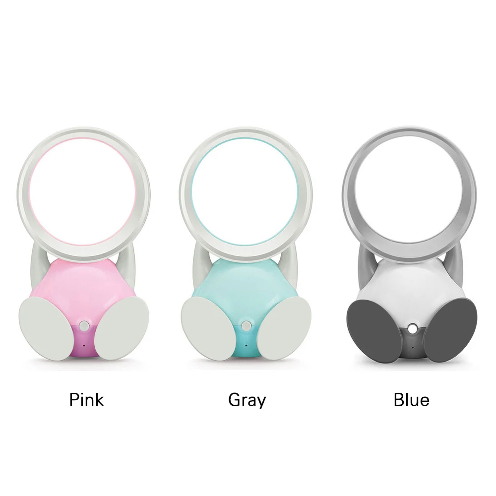 USB Rechargeable Bladeless Fan Fashion Cute Cooler Portable Mini Table Leafless Air Cooling Handy For Home Office |