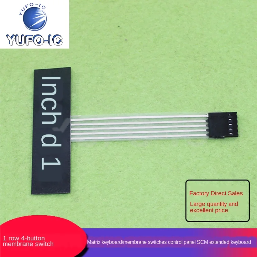 Бесплатная доставка 5 шт. 4 клавишный мембранный переключатель матричная