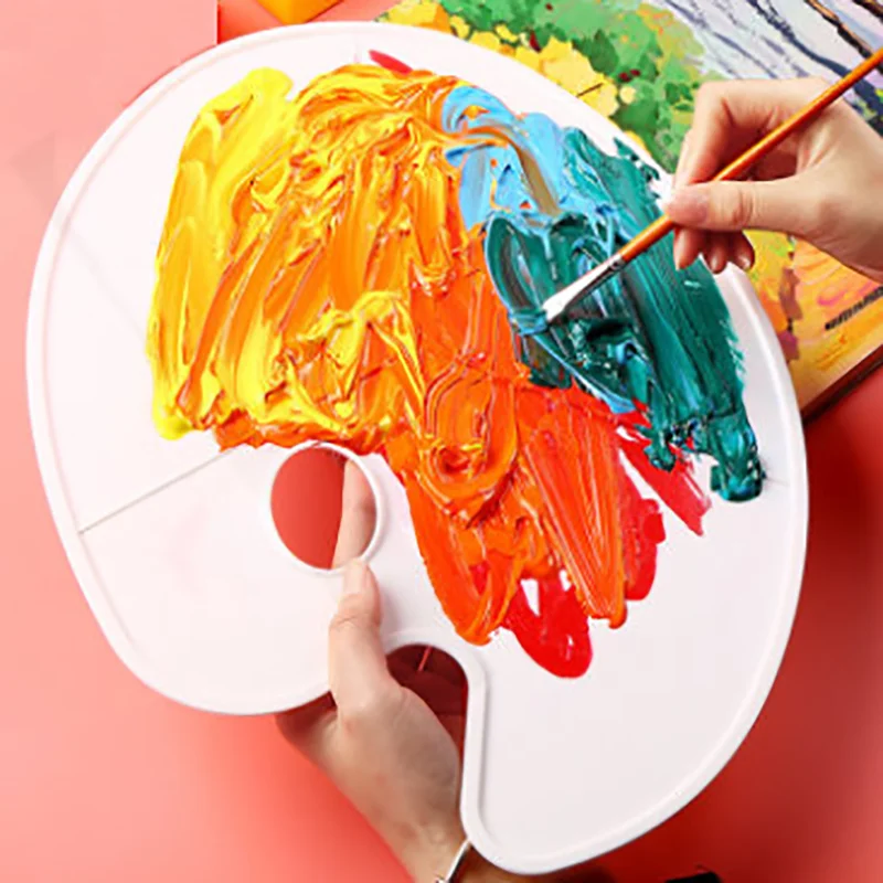 Акварельная палитра масляная Акриловая картина для рисования пластик дерево