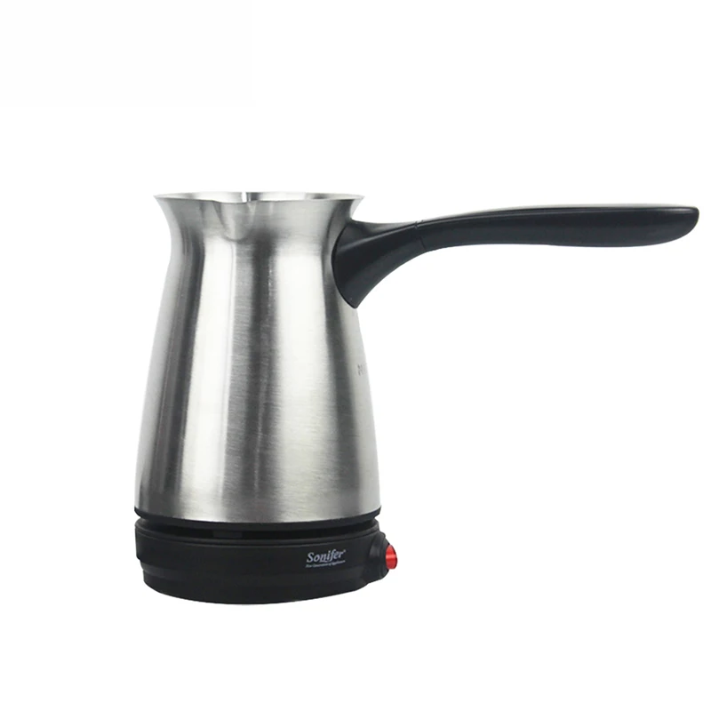 

304 Stainless Steel Coffee Machine Turkey Coffee Maker Electrical Coffee Pot Boiled Milk Coffee Kettle for Gift 220V Sonifer
