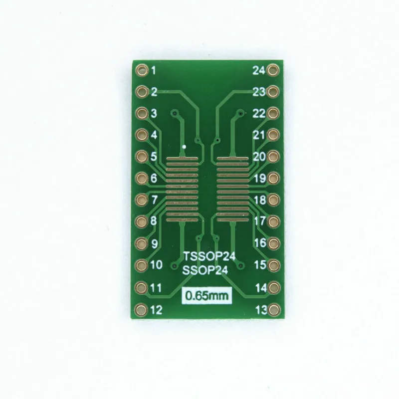 Плата платы адаптера SO SOIC SSOP24 к DIP24 IC 1 27 мм 0 65 | Компьютеры и офис