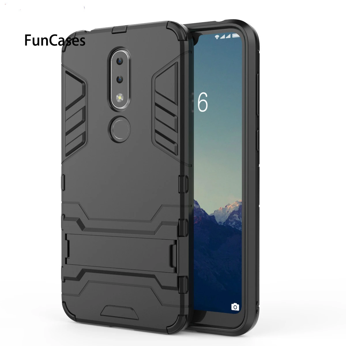 Для NOKIA X6 2 в 1 невидимый кронштейн чехол для телефона Железный человек Nokia падение