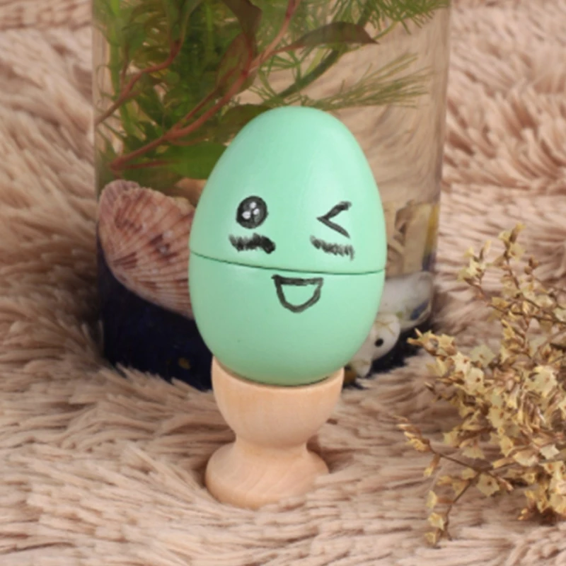

15 Pcs Easter Egg Holder Wooden Storage Egg Cups Stands Eggs Holding Cups Egg for Home