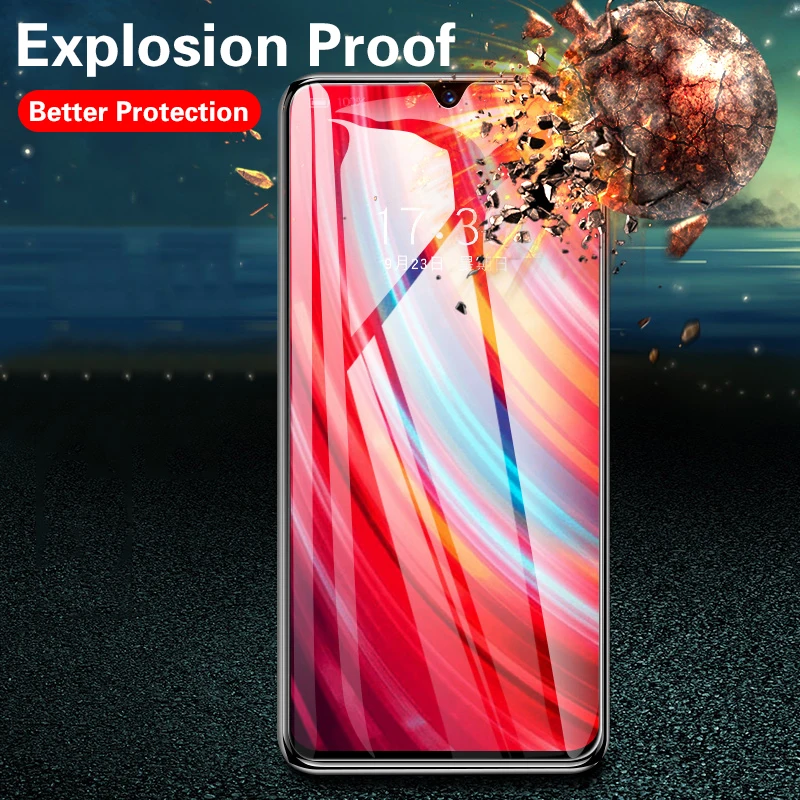4pcs full cover protective glass for xiaomi redmi note 10 8 7 9 pro max tempered screen protector for redmi 9 poco x3 nfc glass free global shipping