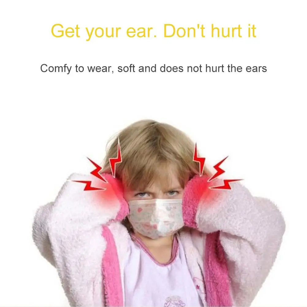 20 штук силиконовая маска для лица на ушных петлях Ушные крючки с нескользящей