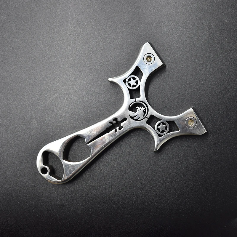 High-quality Metal Slingshot with Flat Rubber Band Screw Clip Design Easy To Install Professional Shooting Accessories | Спорт и