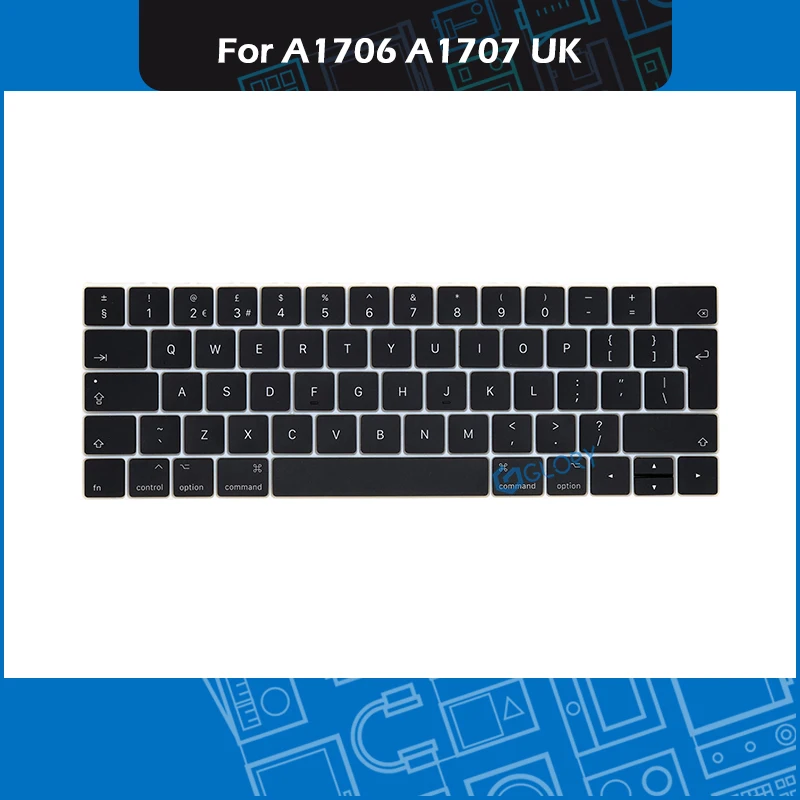 

New UK Standard A1706 A1707 Keycap set For Macbook Pro Retina 13" 15" Late 2016 Mid 2017 Key cap keycaps set w/ Crowbar