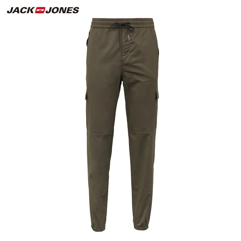 JackJones мужские уличные Карго повседневные эластичные брюки мода мужская одежда