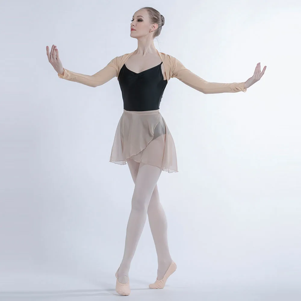 Women Imported Mesh Fabric Fashion Style Ballet Dance Coat Scarf Jacket |