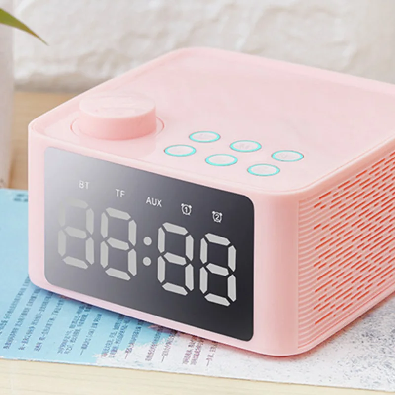 Многофункциональная стерео bluetooth-колонка с будильником отображение времени