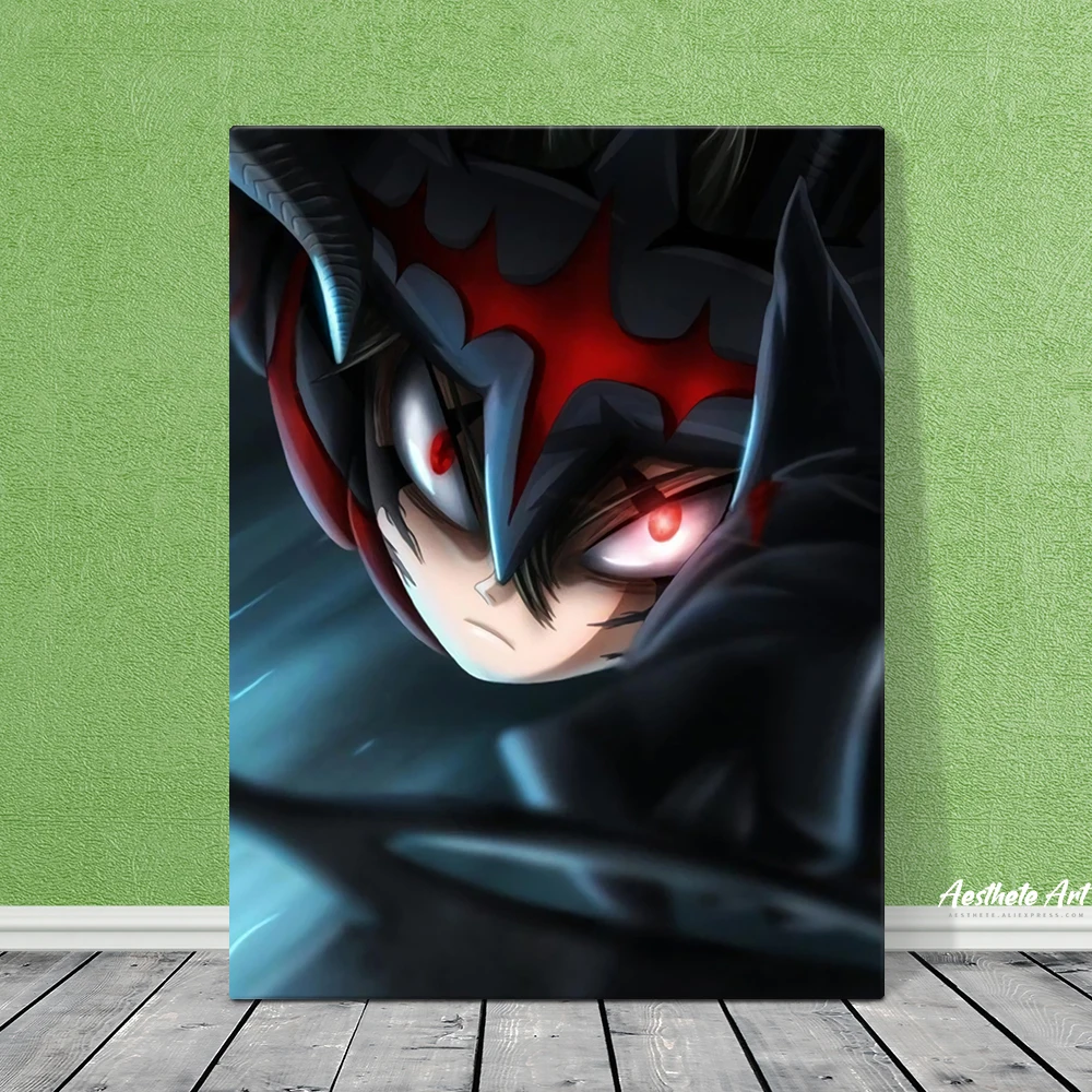 Asta аниме рисунок на холсте с черным клевером настенные художественные плакаты