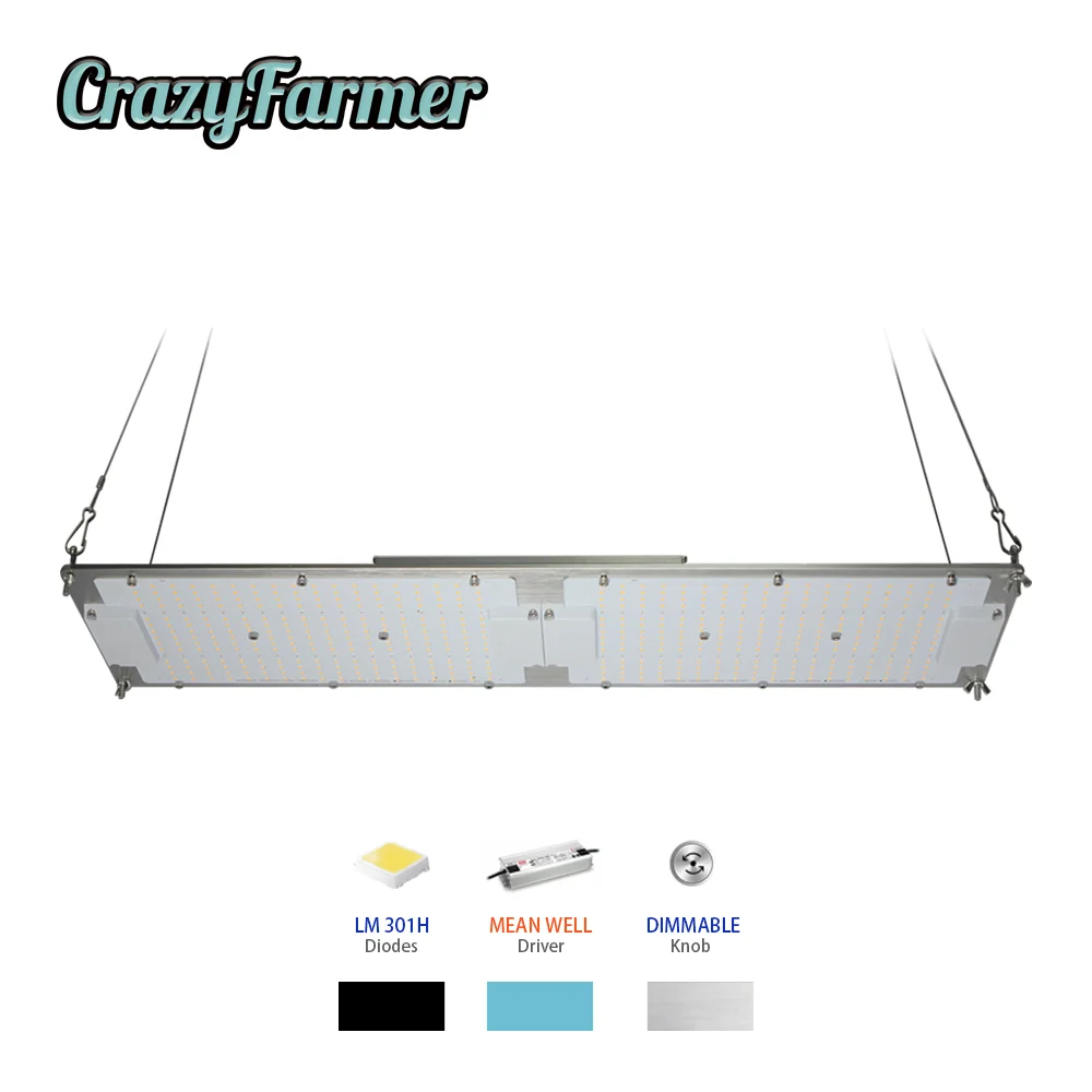 

Сумасшедший фермер geek светильник синий/серебристый светодиодный светильник 240W quantum qb288 бар lm301b микс 660nm полный ассортимент для Крытый расти ...