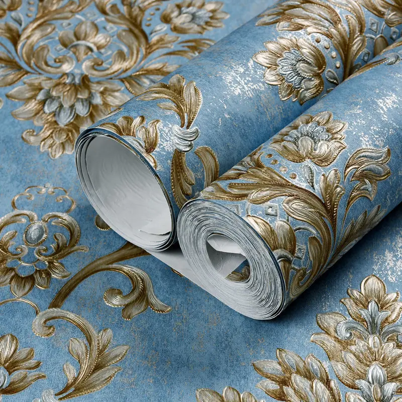 Утолщенный самоклеящийся Европейский нетканый декор для салона 3D комнаты обои