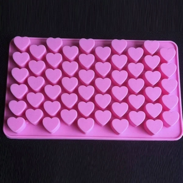 Silicone Heart Cake Chocolate Cookies Baking Mould Ice Cube Soap Mold Tray Pink Fashion Beautiful | Дом и сад