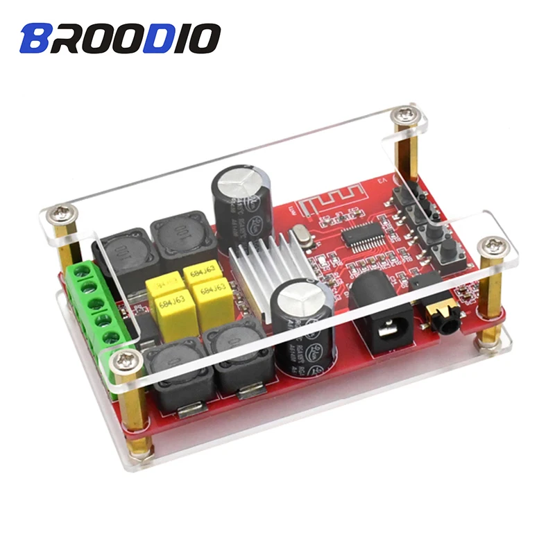 TPA3116D2 Bluetooth 5,0 усилитель доска Аудио Цифровые усилители мощности 2,0 канал 2*50 Вт стерео усилитель DIY DC12-24V с оболочкой