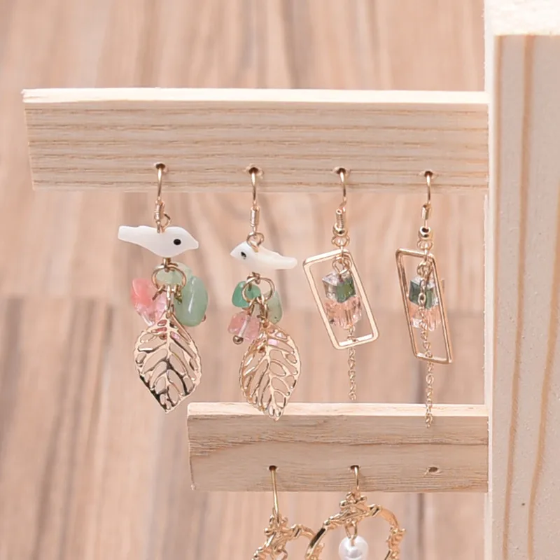 

Wooden Jewelry Holder Solid and Durable Rack for Earrings Jewelry Organizer Stand