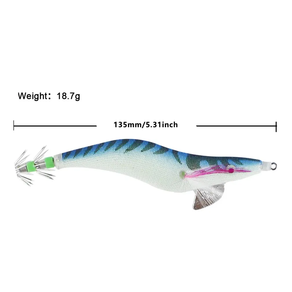 

1 pc Bionic Wood Shrimp Fake Bait Squid Hook Lure Fish Bait Set Super Sharp Hook Durable Fishing Baits Double Umbrella Hook