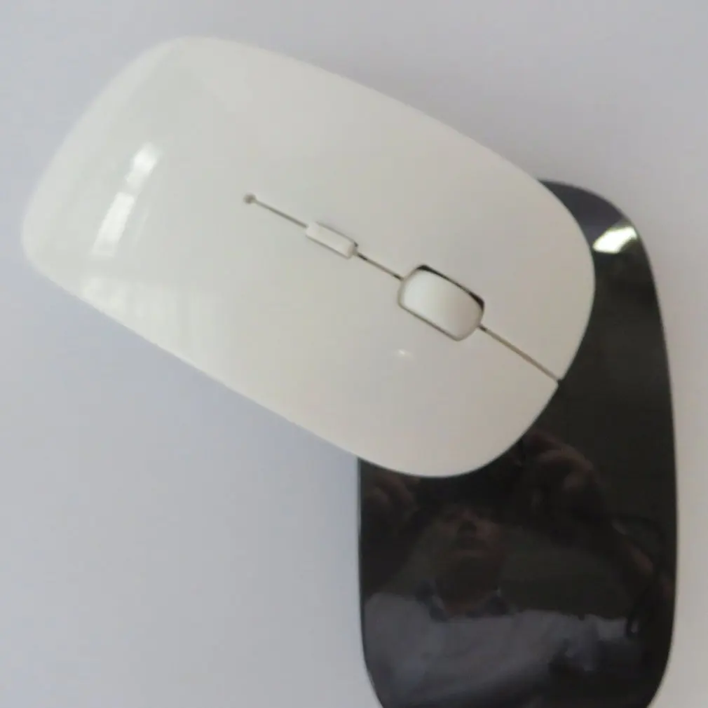 Беспроводная игровая мышь 2 4 ГГц светодиодная USB оптическая геймерская белая