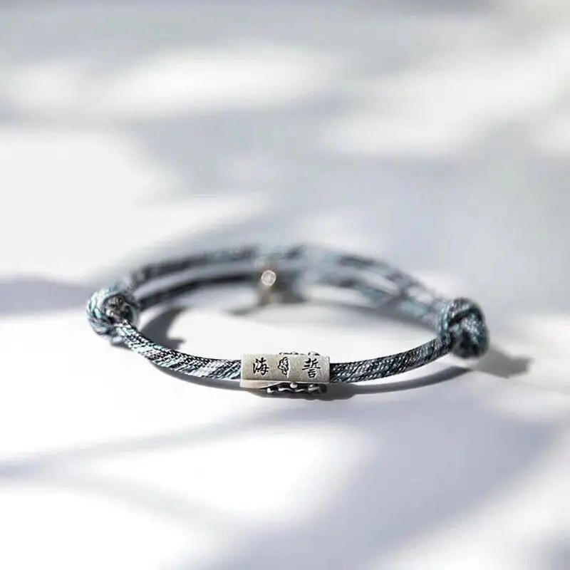 

2Pcs Minimalist Lovers Matching Friendship Bracelet Rope Braided Couple Distance Couple Magnetic Bracelet Lover Jewelry