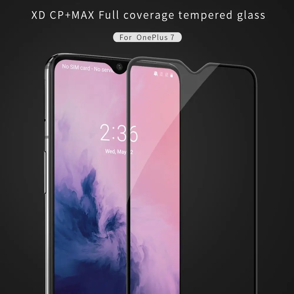 Oneplus 7 6T полноэкранное Защитное стекло NILLKIN XD CP + MAX закаленное Защита от отпечатков