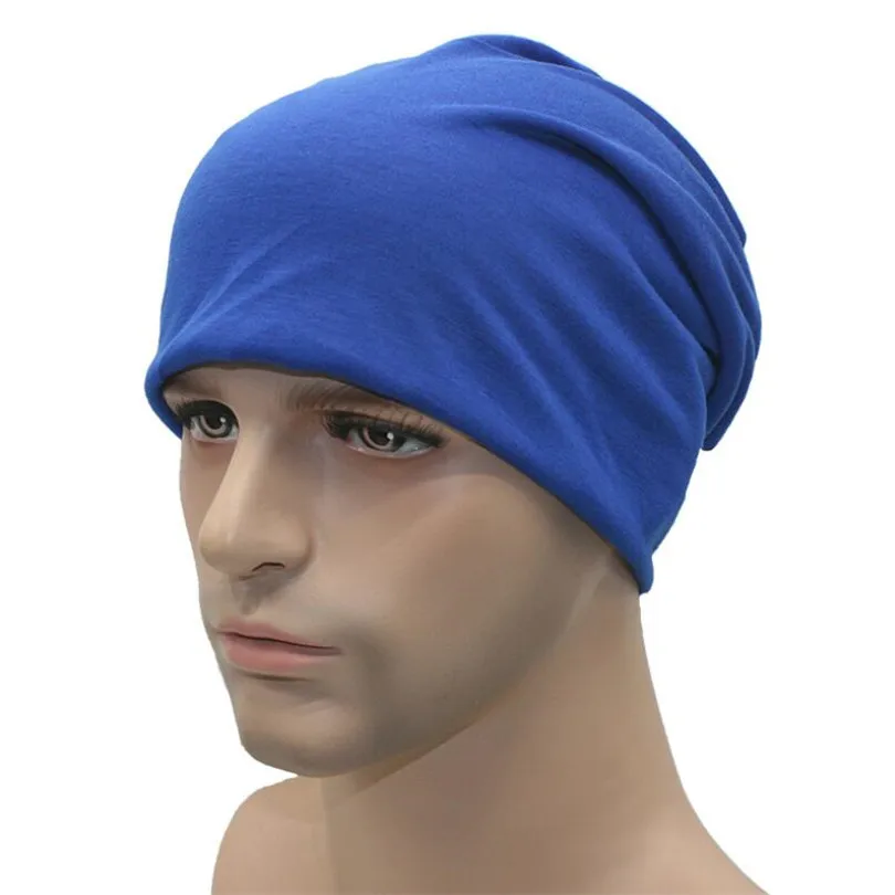 YGYEEG новая зимняя теплая вязаная шапка унисекс для женщин и мужчин в стиле хип-хоп - Цвет: M202 Sapphire