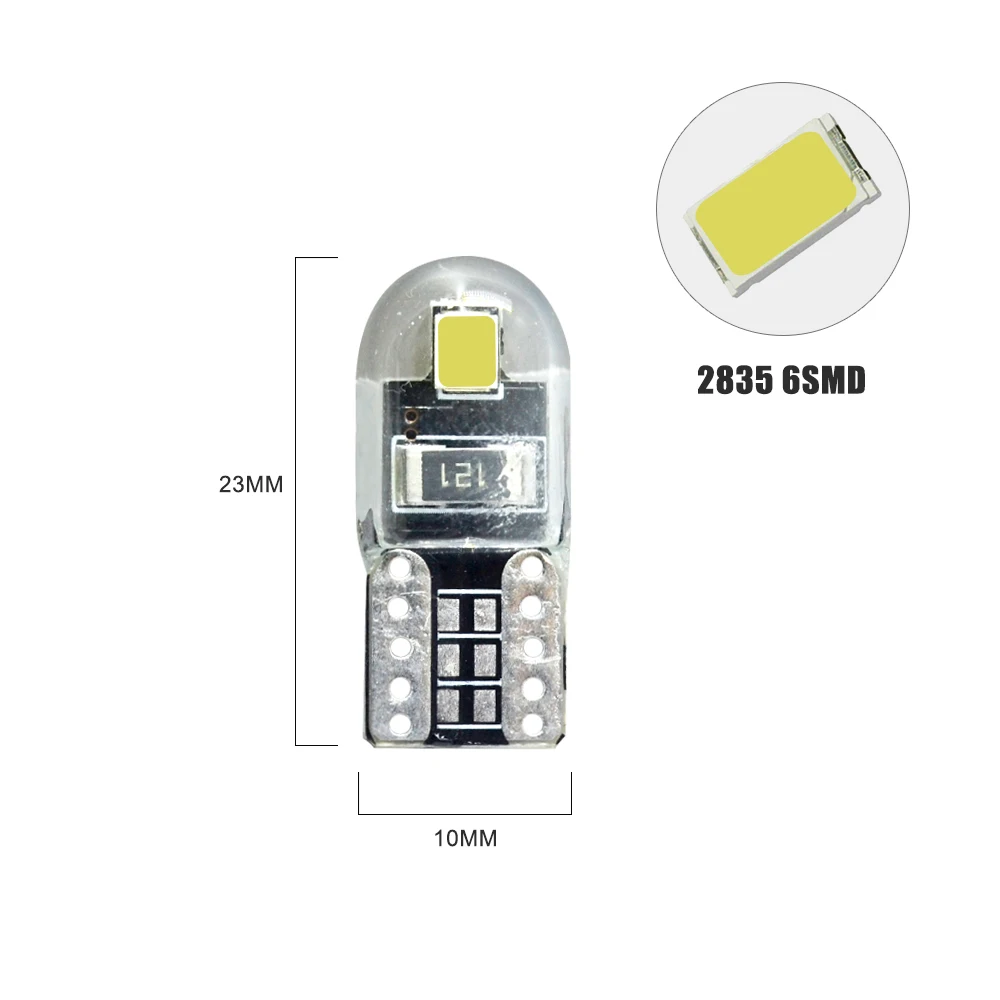 6 шт./лот + Voiture LED SMD lumiere eclairage ампулы 1156 BA15S 2835 2LED de frein tournez sauvegarde livra|Сигнальная