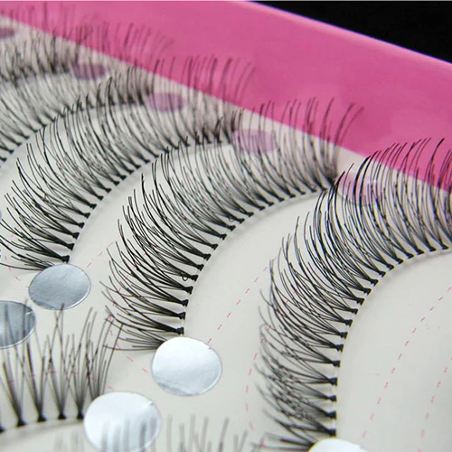

10Pairs Natural Thick Long False Eyelashes Fake Eye Lashes Voluminous Makeup Set Wispy Fluffy Crisscross Eye Lashes Extension