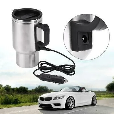 

12v 300ml Portable in Car Coffee Maker Vehicle Thermos Heating Cup Lid