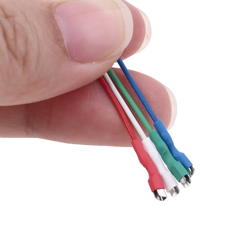 4 шт. универсальные серебряные провода заголовки кабель 50 мм для контактов 1 2 3