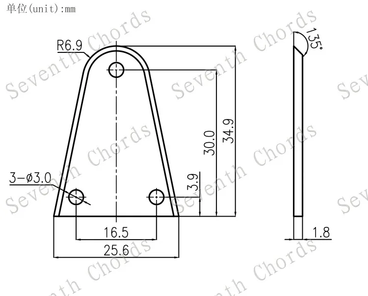

10 Pcs Plastic Acoustic Electric Bass Guitar Truss Rod Cover Plate (HA-1004-10)