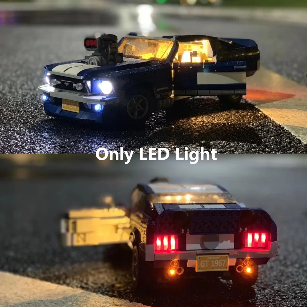 (Только светильник) светодиодный светильник для создателя Ford Mustang GT500 комплект