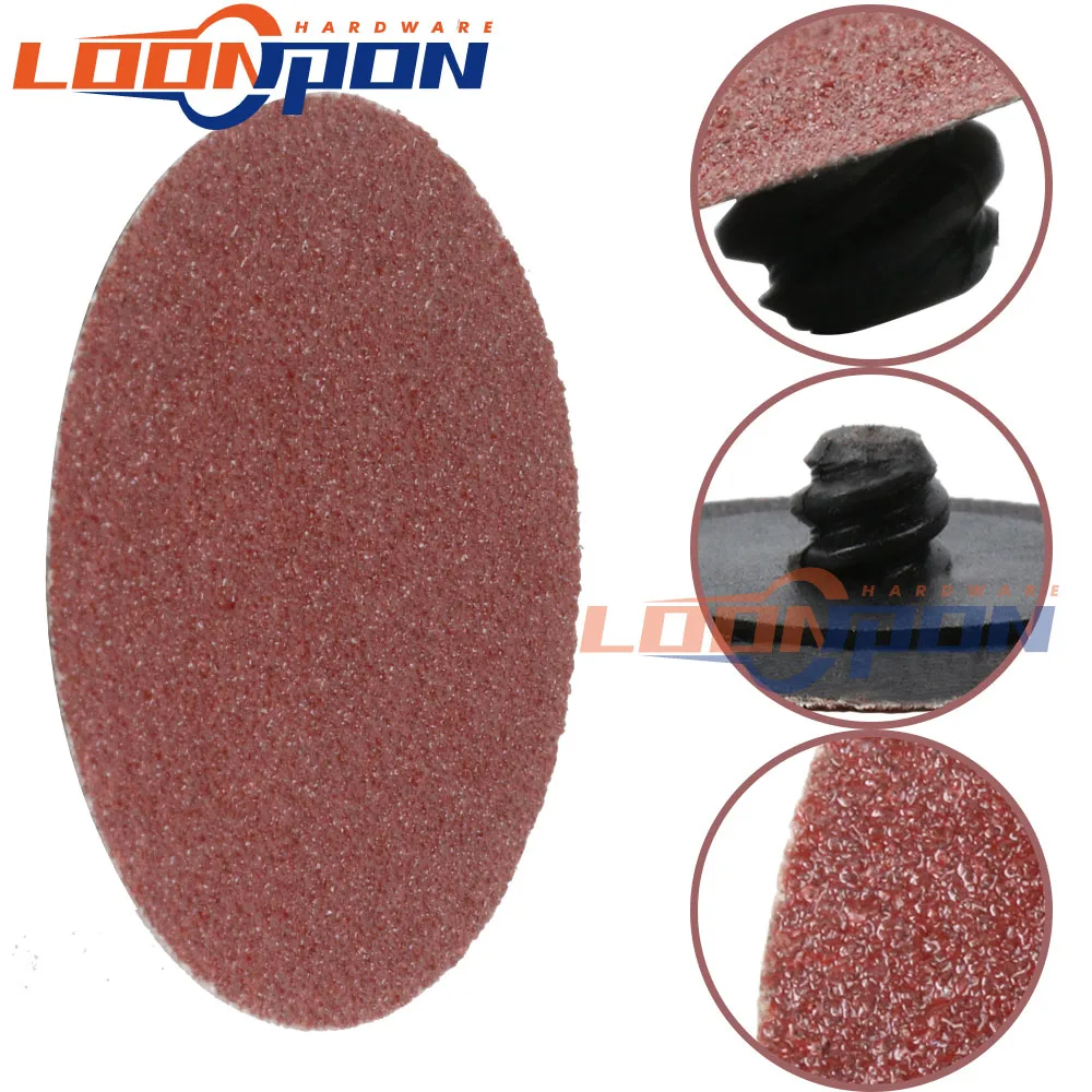 50 шт. 3 &quot75 мм 24 ~ 320 Грит Тип R Roloc быстрой смены диски шлифовальные полировальные