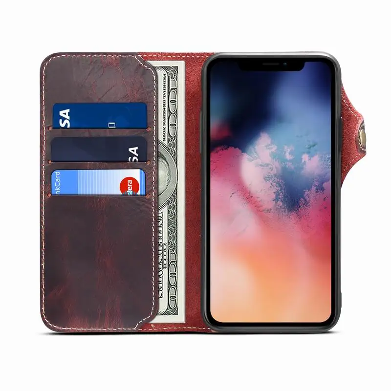 Роскошный чехол из натуральной коровьей кожи для iPhone 6 6S 7 8 plus X 10 XS Max XR 11 Pro 2019 с