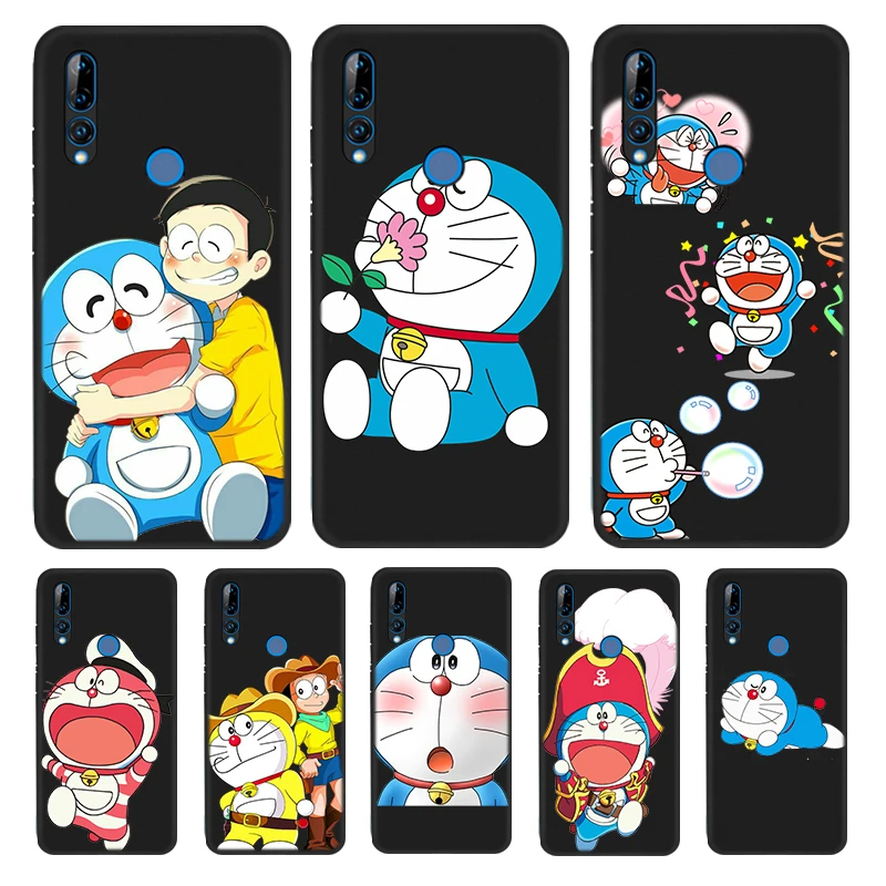 

Cute Doraemon Silicone Cover For Honor 9 9X Lite 9S 9A 9C 8 8A Prime 8X MAX 20 30 7A 7C Pro Plus Phone Case