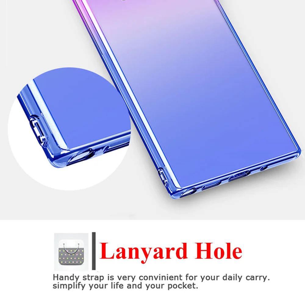 Note10 Pro защитный чехол для samsung Galaxy Note 9 Note9 8 10 градиент кожи 5G бампер Sansung Coque Not9 |