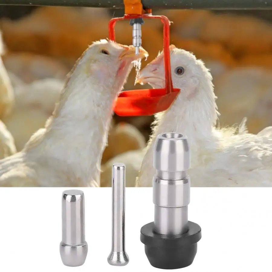 Соска для питья 10 шт. нержавеющая сталь автоматическая соска кормления курицы