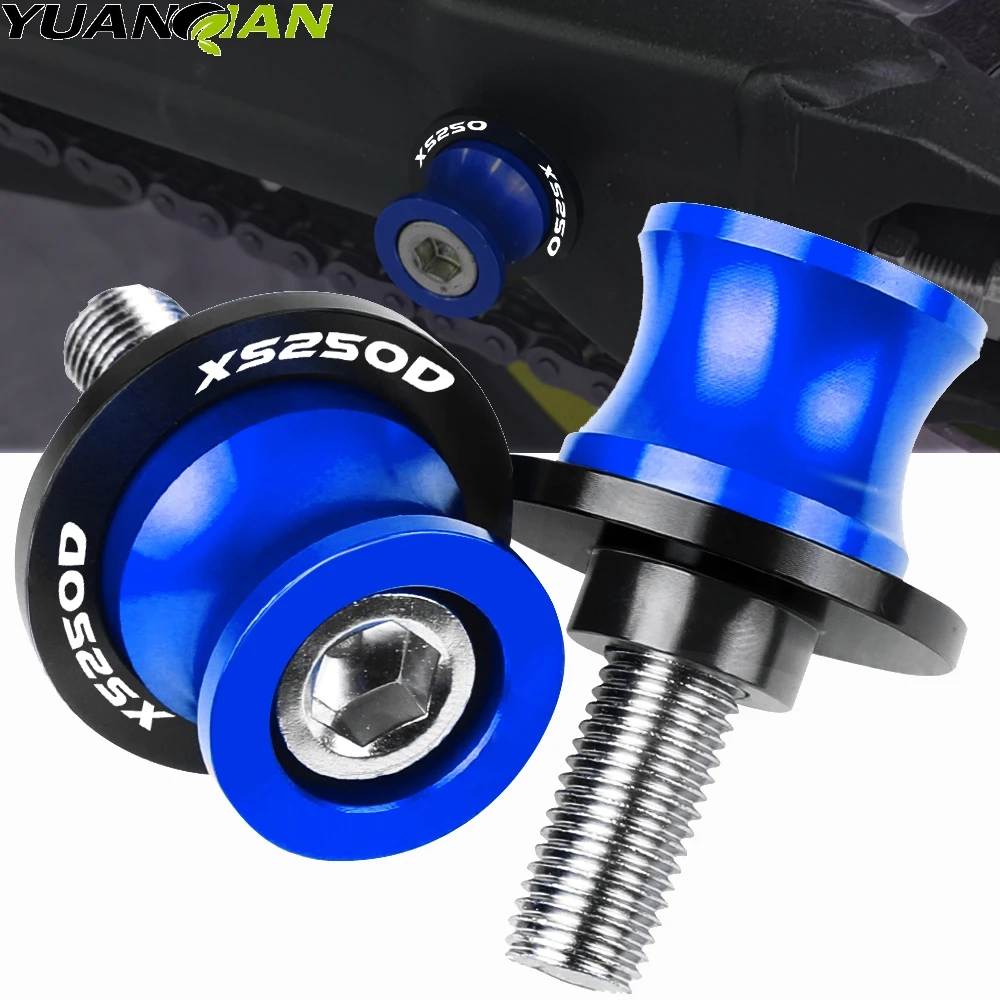 

Motorcycle Swingarm Spools M6 Stand Screws Aluminum Motorcycle Accessories For Yamaha XS250D XS 250D XS 250 D XS250E 1978-1980